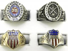 Vintage rings at Austin's Ring Museum in Las Cruces, NM