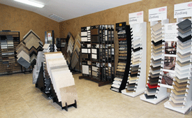 Tile and granite showroom at Stone Masters Countertops in Las Cruces