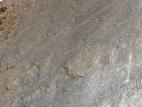 Rock art in Baku, Azerbaijan