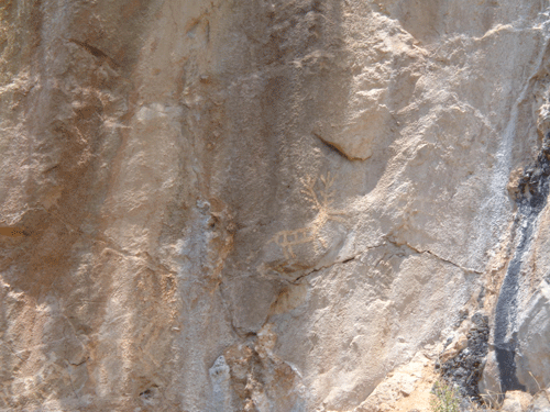 Rock art in Bay of Kotor, Montenegro