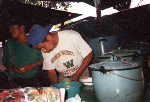 Chichi plaza in Chichicastenango, Guatemala