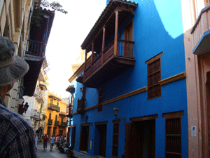 Balcony in Cartagena, Colombia