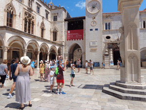 Bell Tower in Dubrovnik, Croatia