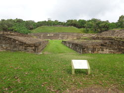 Ball court in El Tajin, Mexico