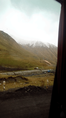 Georgia's Military Highway in the country of Georgia