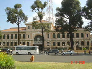 Post office in Ho Chi Minh City, Vietnam