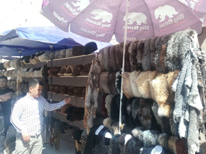 Street shops in Khiva, Uzbekistan