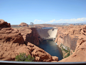 Glen Canyon Dam in Page, AZ