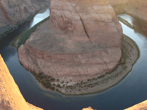 Horseshoe in Colorado river Lake Powell