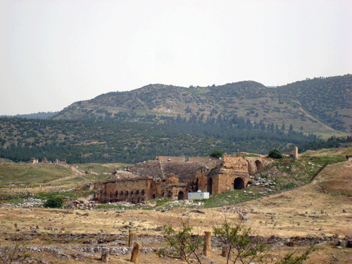 Cemetery in Pamukkale, Turkey