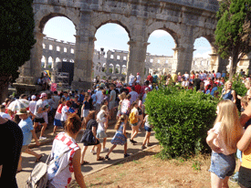 Amphitheater in Pula, Croatia