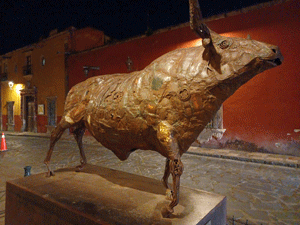 Metal art in San Miguel de Allende, Mexico