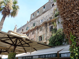 Palace entrance in Split, Croatia