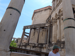 Tourist entrance in Split, Croatia