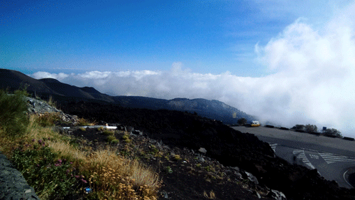 Volcano in Taormina, Italy