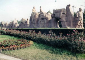 The silk road in Xi'an, China